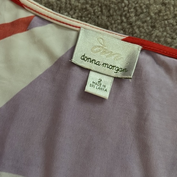 Donna Morgan Floral/Colorful Sleeveless Dress size 2 - Picture 2 of 8